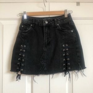 Topshop denim skirt